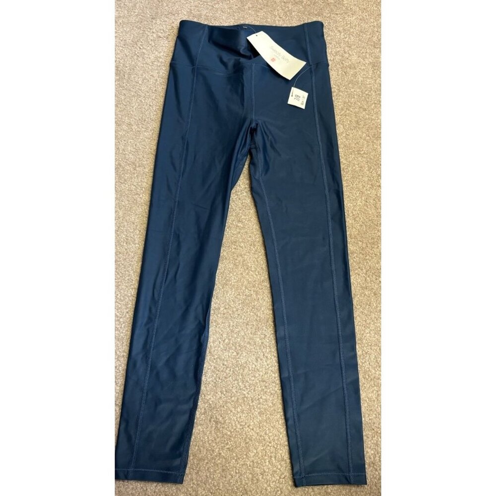 Sweaty Betty S Teal Blue High Rise Waist High Shine 7/8 Legging NWT - Picture 2 of 8